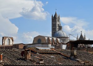 zicht op de Duomo