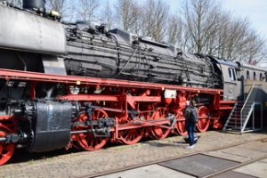 Altijd imposant, zo'n stoomlocomotief