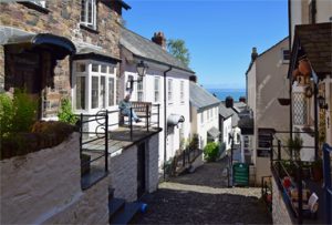 Alles loopt schuin in Clovelly