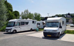 Mooie camper-parkeerplek