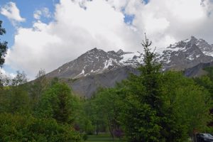 uitzicht op Les Ecrins