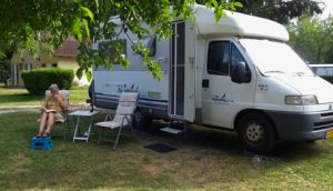 keurig camperplekje op Les Bouleaux